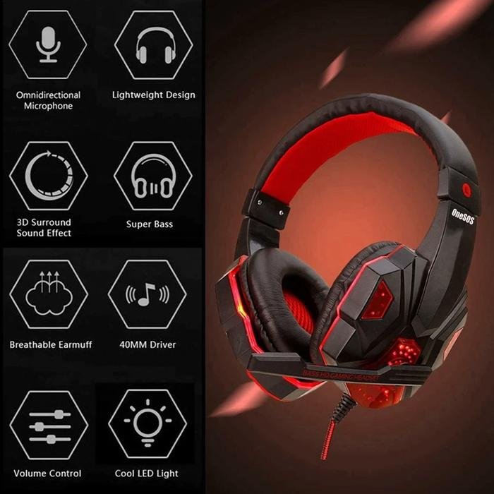 Headset Gaming LED OneSOS SY830